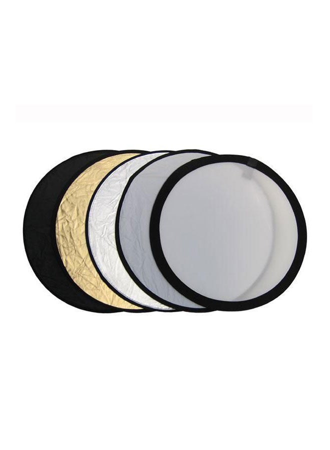 Generic Round Collapsible Multi Disc Light Reflector 110cm Multicolour 