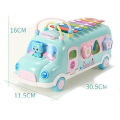 Generic Kid's Music School Bus Creative Intelligent Multi-Functional Cute Toy 30.5x11.5x16 centimeter 30.5x11.5x16cm  - Image 3