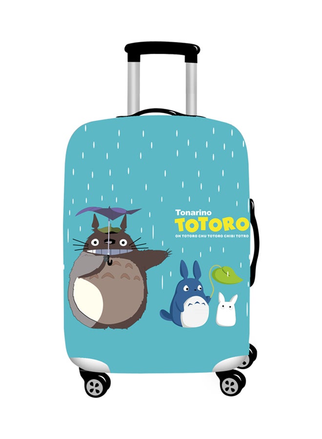 Printed Totora Luggage Cover Blue