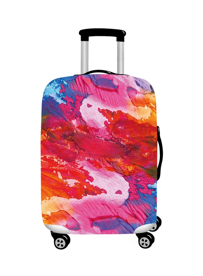 Printed Watercolor Luggage Cover Multicolour 