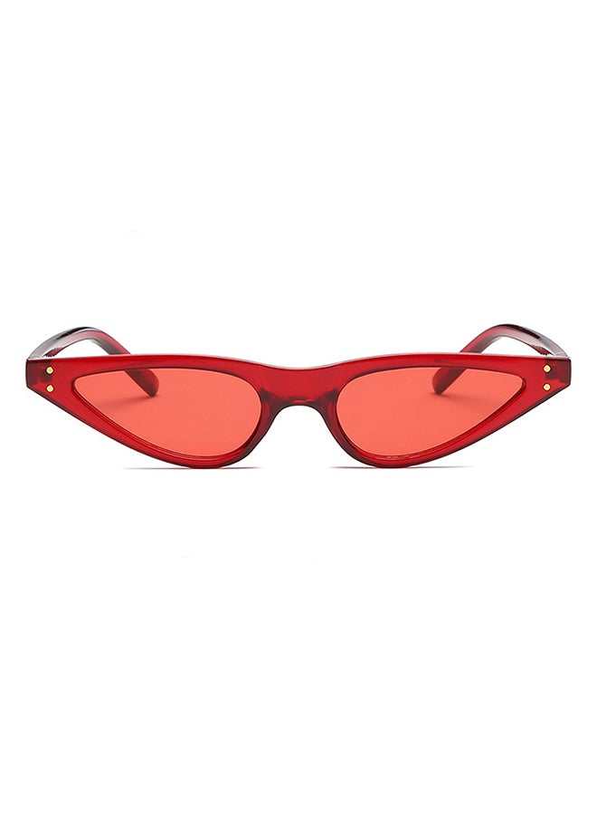 Sharpdo Women's UV Protection Cat-Eye Sunglasses Red - Image 2