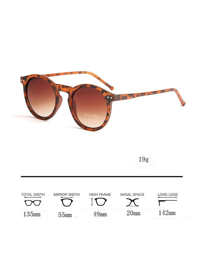 شاربدو نظارة شمسية بإطار بيضاوي وعدسات واقية من أشعة الشمس فوق البنفسجية - عدسة مقاس: 55 مم - Image 2