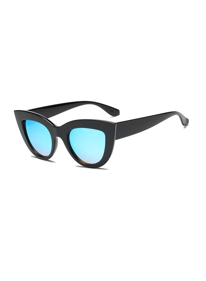 Sharpdo UV Protection Cat-Eye Sunglasses  -black-blue - Image 1
