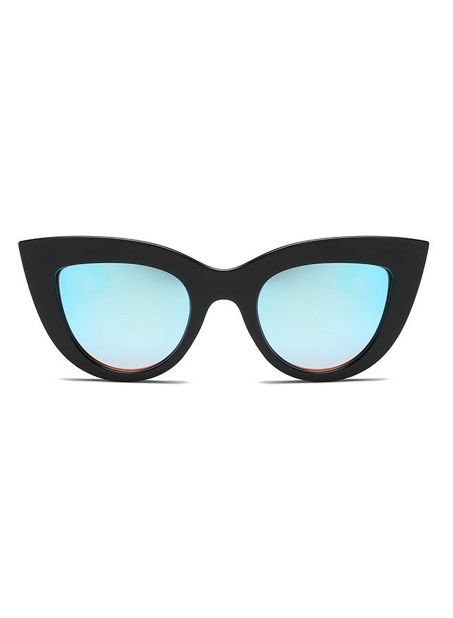 Sharpdo UV Protection Cat-Eye Sunglasses  -black-blue - Image 2