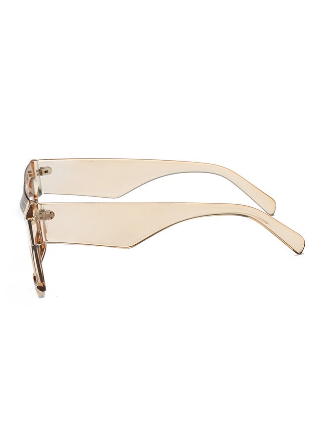 شاربدو نظارة شمسية بإطار مستطيل وعدسات واقية من الأشعة فوق البنفسجية - بني - Image 3