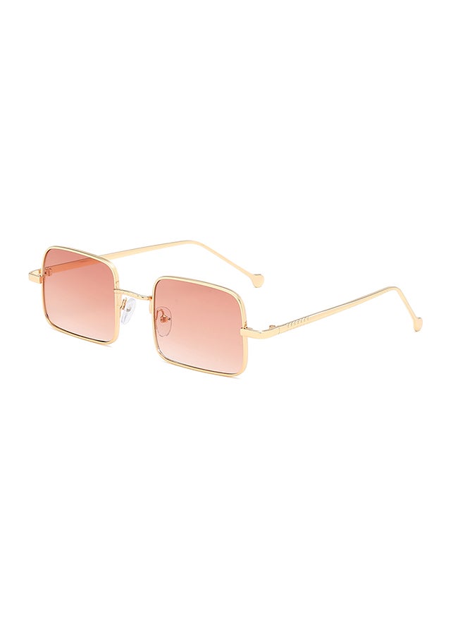 Sharpdo Women's UV Protection Square Sunglasses Gold Frame - Image 2