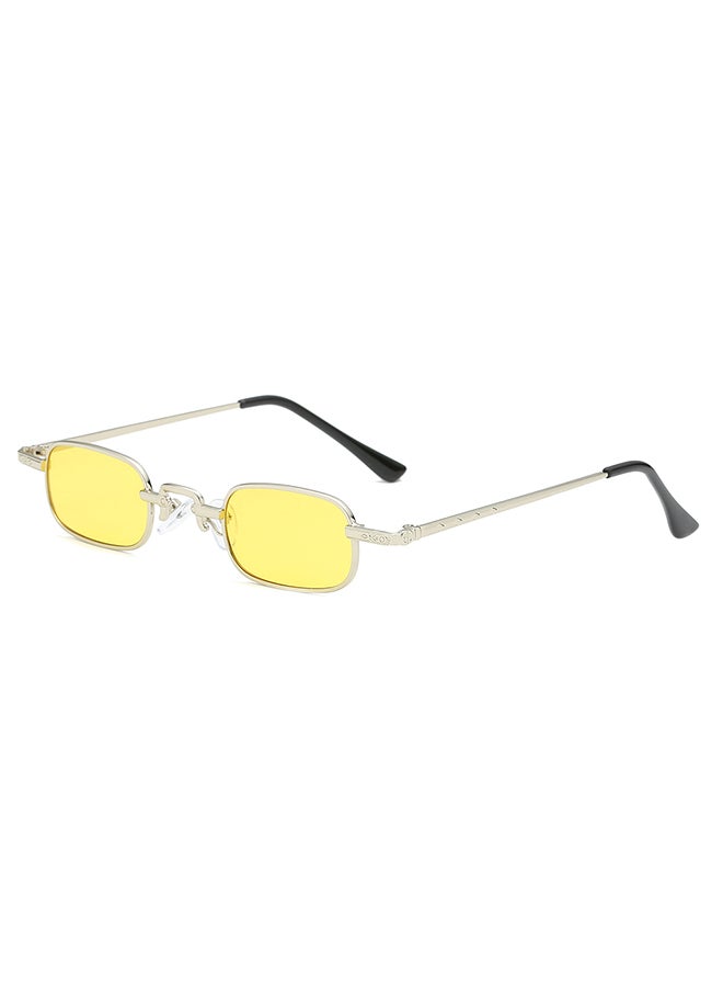 Sharpdo UV Protection Rectangular Sunglasses  yellow - Image 1