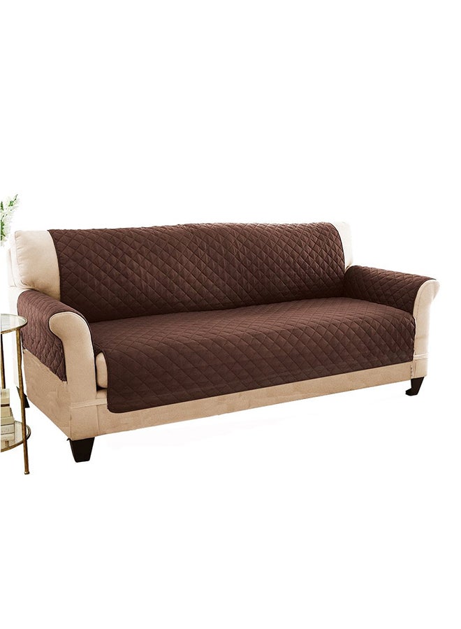 غطاء أريكة مريح بوجهين بني 0.469كيلوجرام - Image 2