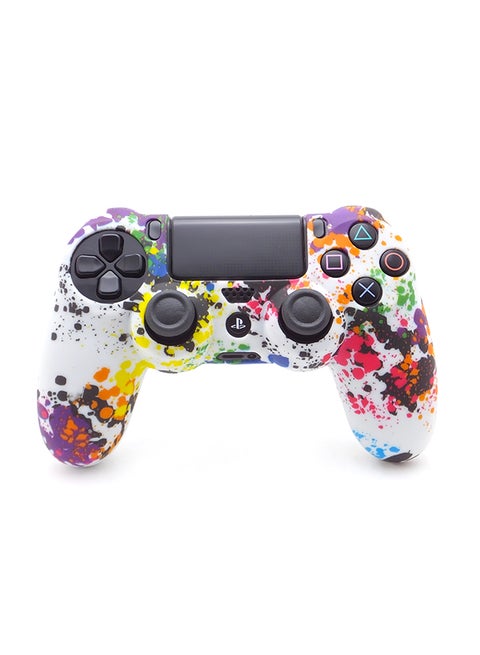 Skin Controller Game Silicone Protective Case Cover For Ps4 No Sticky Residue Multicolored 7+Years