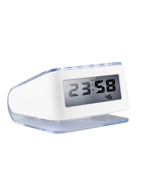 Digital LED Backlight Countdown Timer Alarm Clock White
