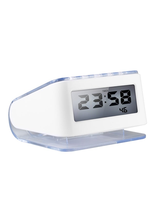 Digital LED Backlight Countdown Timer Alarm Clock White
