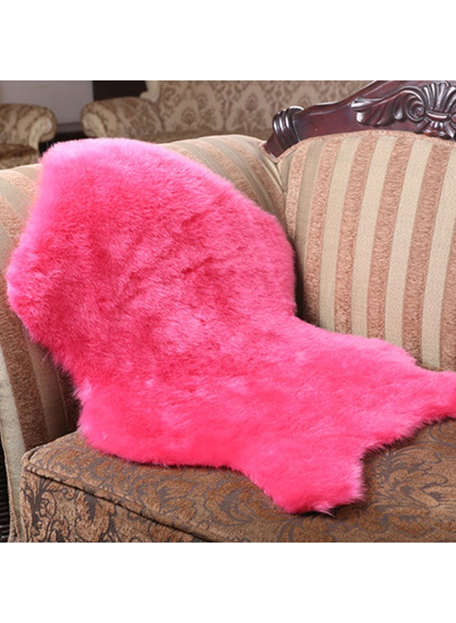 Super Soft Washable Shiny Bedroom Furry Mat Pink 38x20cm