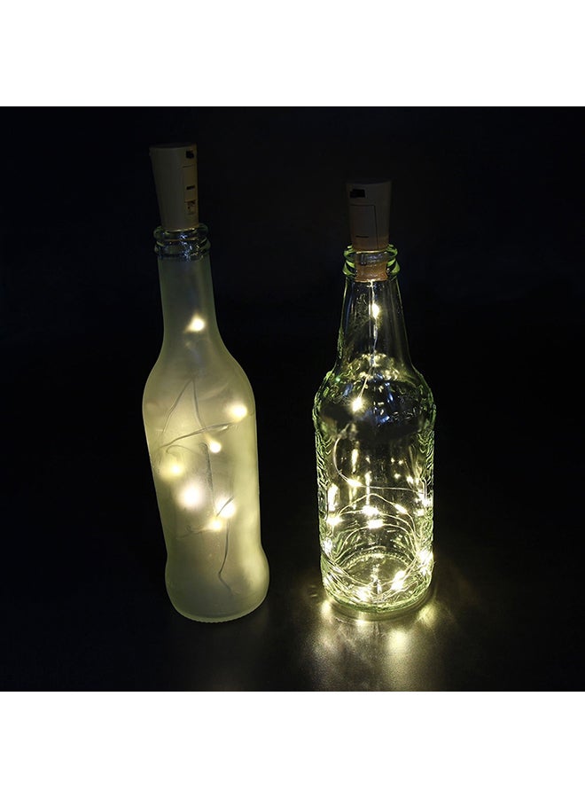 Generic - Wine Bottle Cork Lights Sliver Wire String Lights White 0.02kg - Image 1