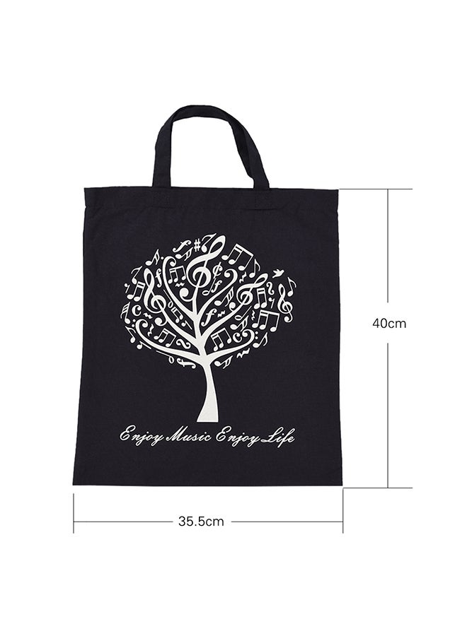 Generic Washable Cotton Handbag Black  - Image 2