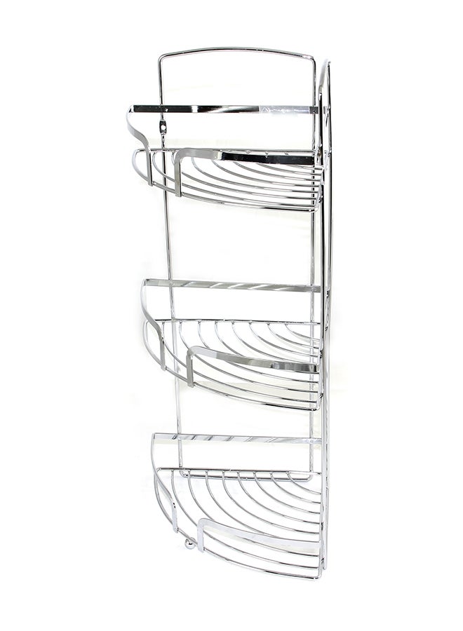 In-House - Corner Shower Rack Silver 50.5x20x20cm - Image 1