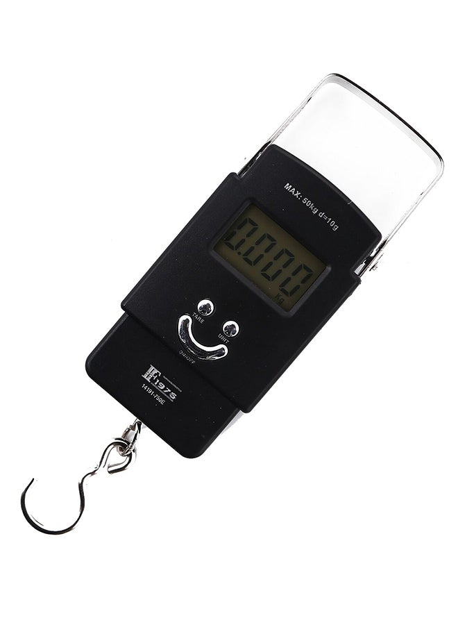 FF1976 - Portable Electronic Luggage Scale Black/Silver 50kg - Image 1
