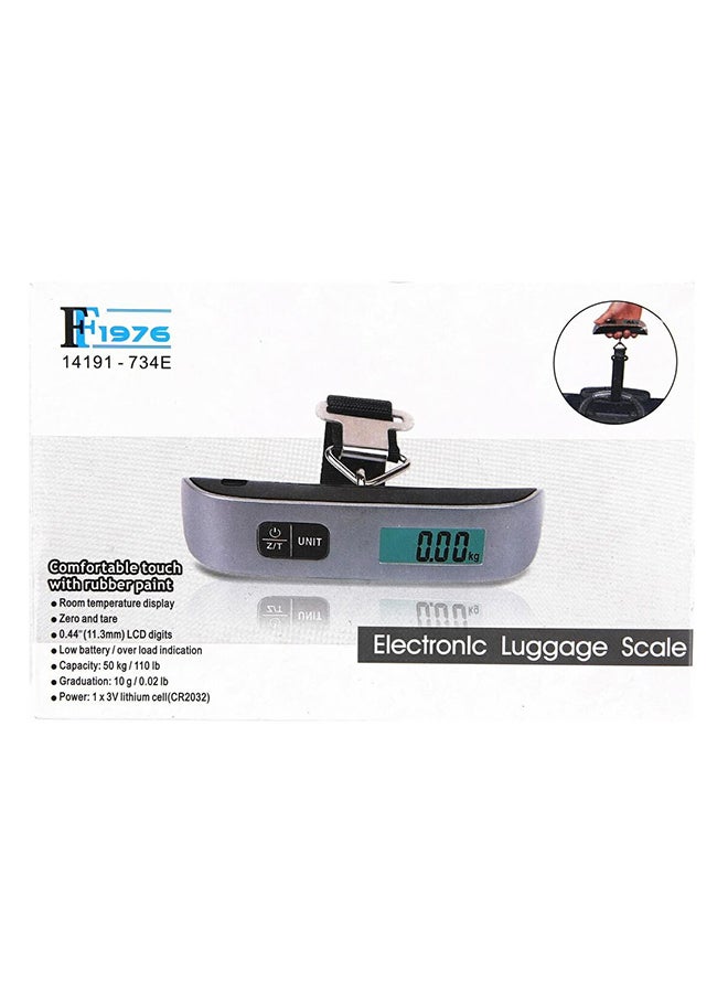 FF1976 Portable Electronic Luggage Scale Black/Silver 50kg  - Image 4