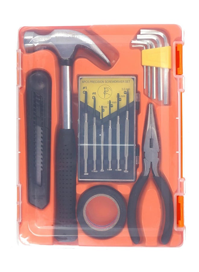 Yikai 15-Piece Heavy Duty Tool Set Black/Silver 8inch  - Image 1