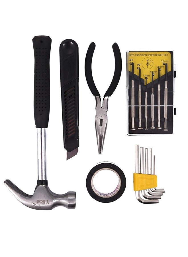 Yikai 15-Piece Heavy Duty Tool Set Black/Silver 8inch  - Image 4