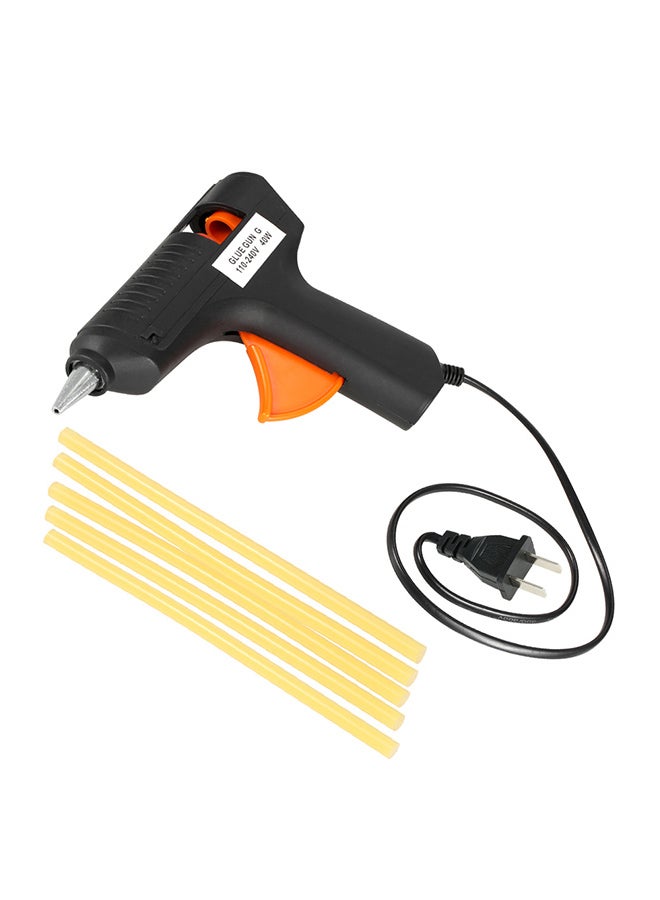 مسدس غراء ساخن مصهور 110-240 فولتاً بقدرة 40 وات مع 5 عصي غراء - Image 1