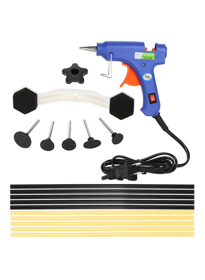 17-Piece Dent Puller Kit With Hot Melt Glue Gun Glue Sticks For Car Body Dent Repair - Image 1