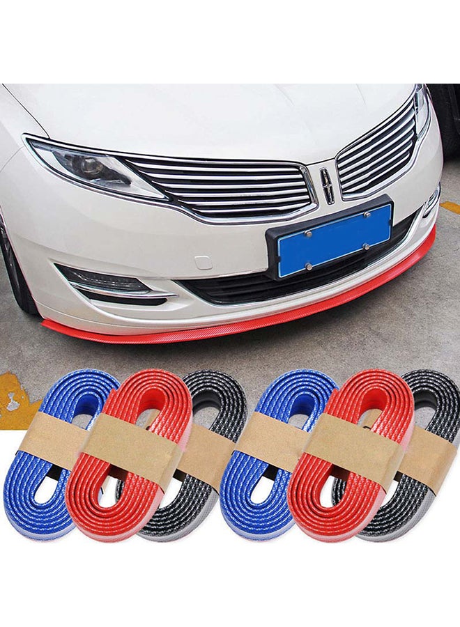 Generic Universal Car Carbon Fiber Front Bumper Lip Splitter Chin Spoiler Trim Protector  - Image 2