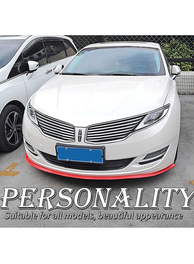 Generic Universal Car Carbon Fiber Front Bumper Lip Splitter Chin Spoiler Trim Protector  - Image 3