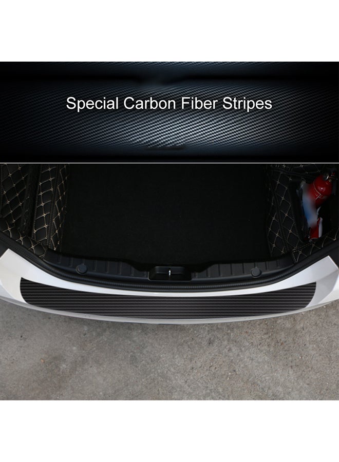 Generic Universal Trunk Rear Guard Plate Sticker Car Rear Bumper Trim Strip  - Image 2