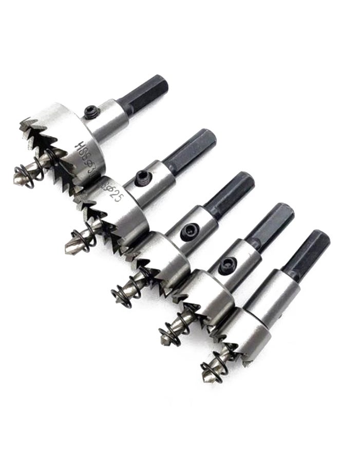 Generic 5-Piece Carbide Tip Hole Saw Set Silver 100grams  - Image 2