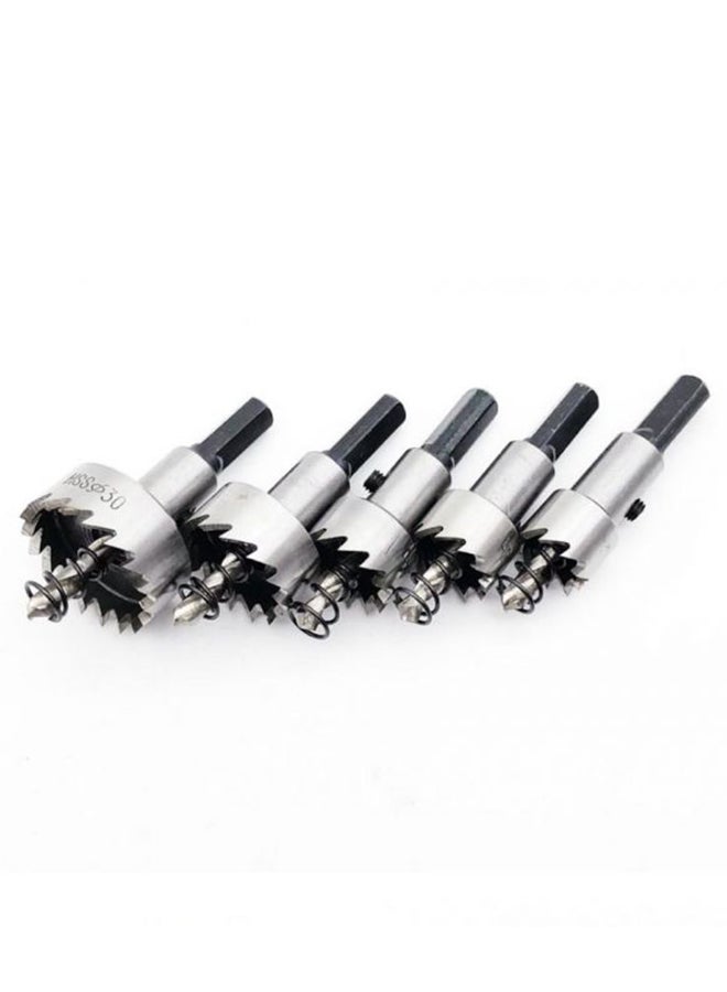 Generic 5-Piece Carbide Tip Hole Saw Set Silver 100grams  - Image 3