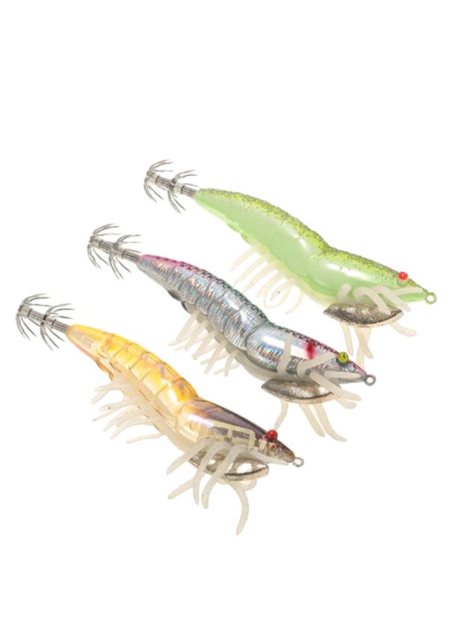 LIXADA - 5-Piece Artificial Fishing Lure With Squid Jig Hook Set 12cm - Image 1