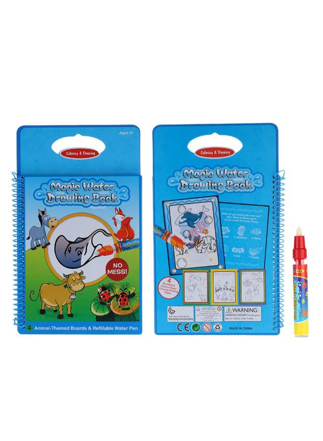 Magic Water Drawing Book With Magic Pen T361 Multicolour - Image 1