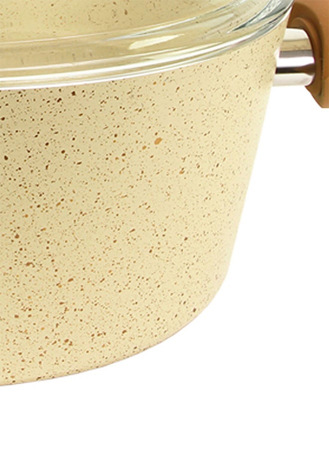 DORA Granite Cooking Pot Beige 3.5kg - Image 3