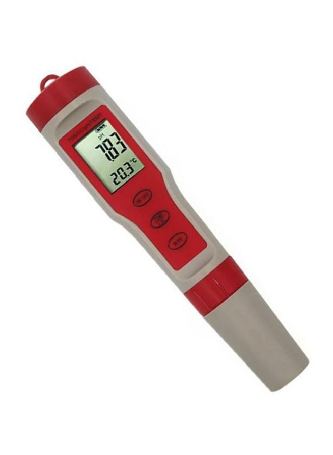 Generic Tds, pH, Ec And Temp Red/Grey 15centimeter  - Image 1