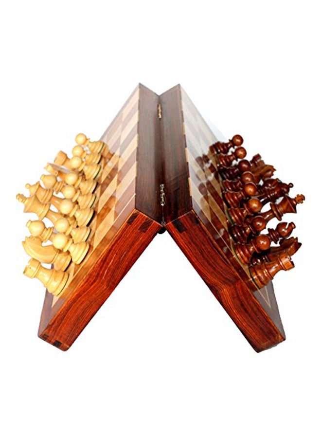 ستونكرافت طقم لوح شطرنج خشبي قابل للطي لهواة الجمع - Image 3