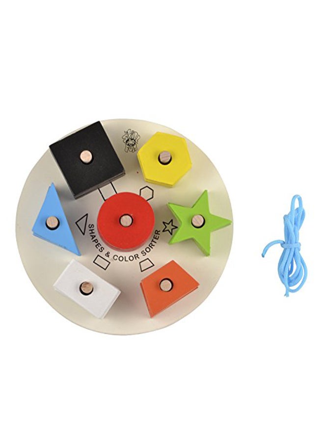 Skillofun Wooden  Beginner's Shape and Color Sorter - Image 1