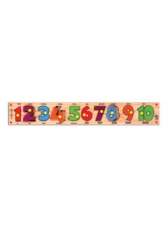 Skillofun Wooden Number Strip Puzzle 