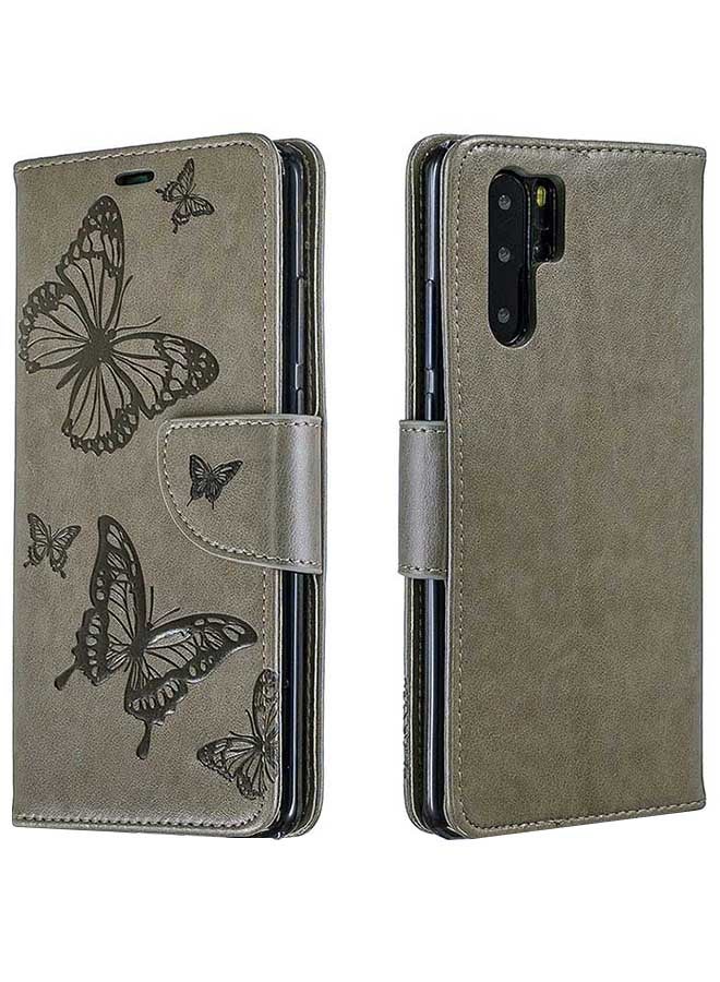 صوجي غطاء حماية واقٍ قلاب لهاتف هواوي P30 برو رمادي