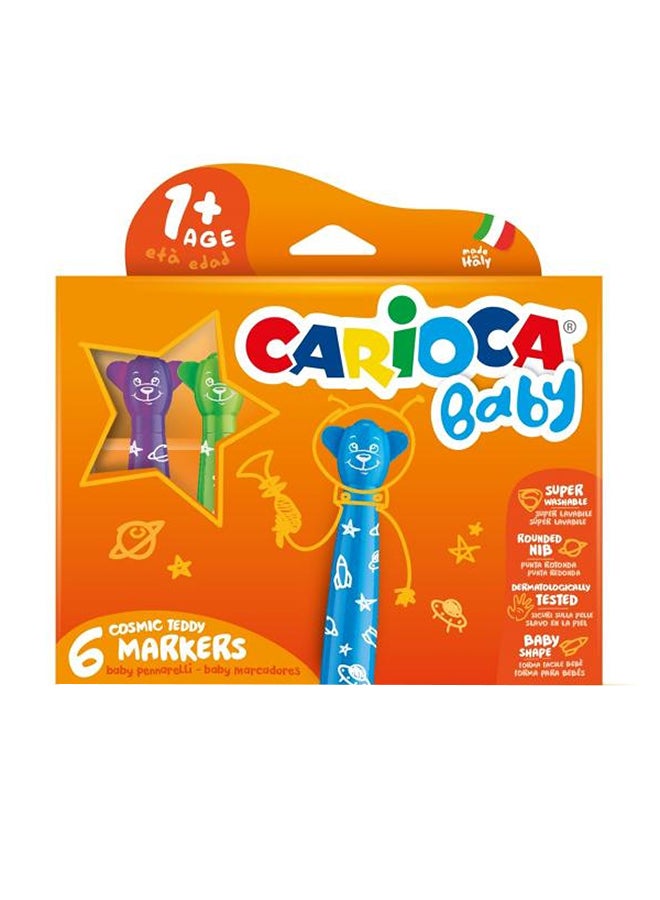 carioca 6-Piece Teddy Marker 29.5 x 3 x 29.5cm 