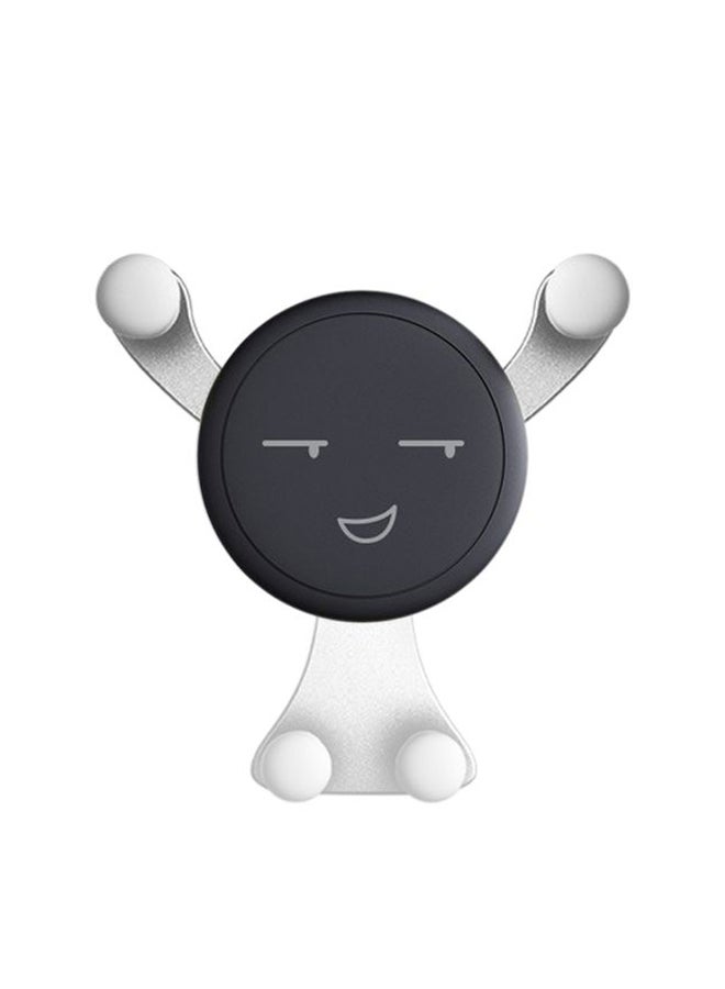 Car Air Vent Mobile Phone Holder Silver/Black