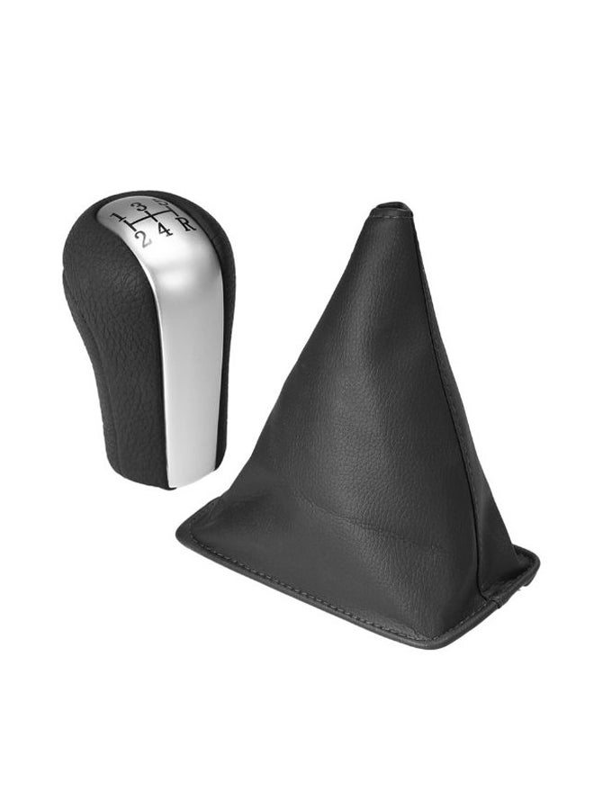 Generic 5 Speed Gear Shift Stick Knob With Cover 