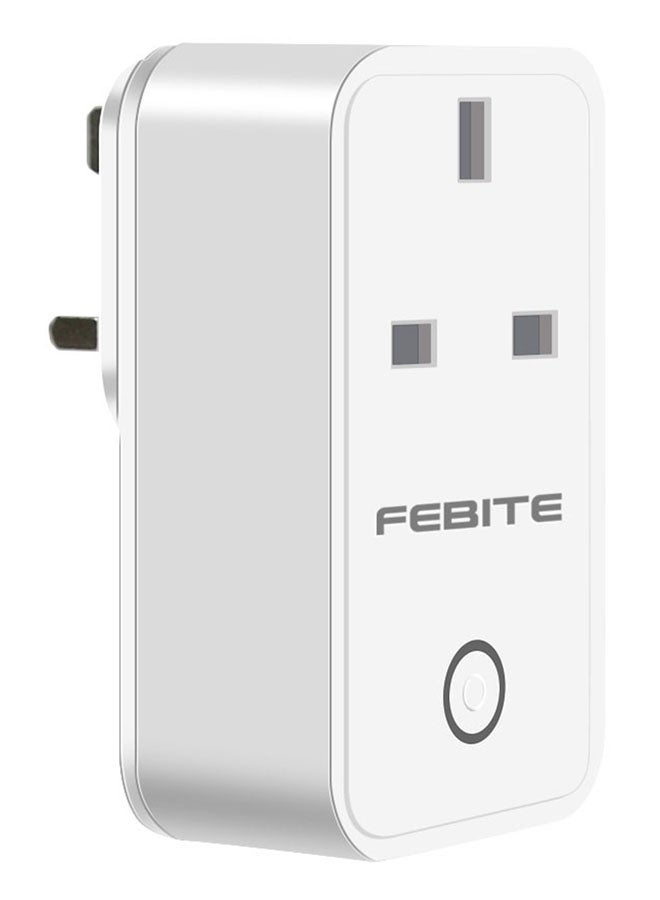 ماركة غير محددة - Wi-Fi Smart Socket UK Plug White - Image 1