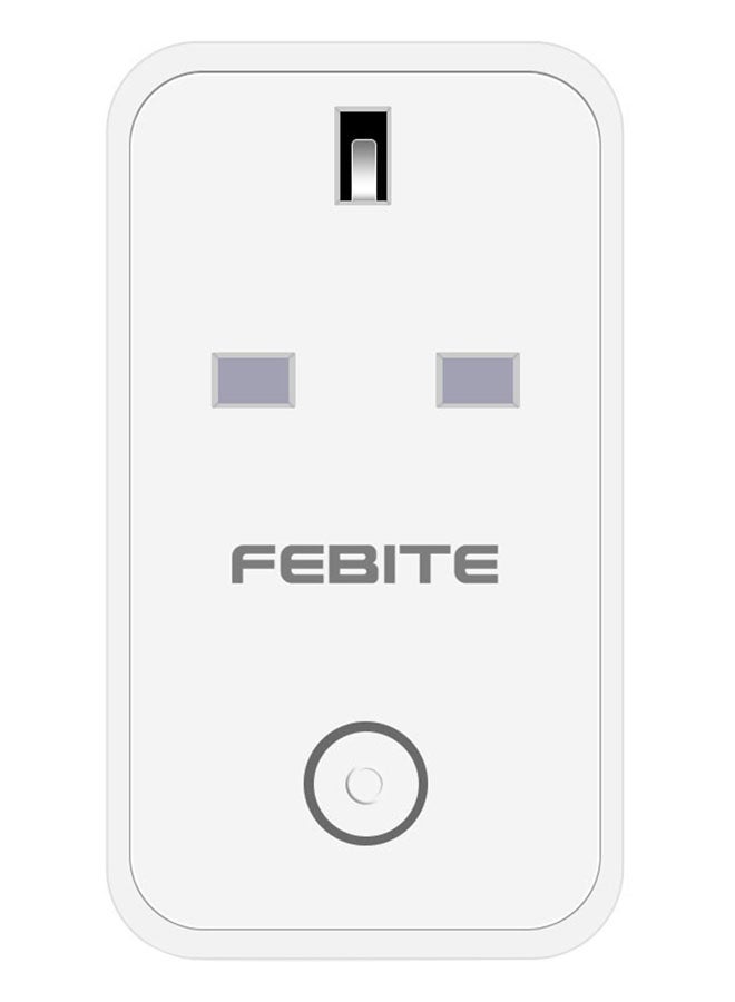 ماركة غير محددة - Wi-Fi Smart Socket UK Plug White - Image 1
