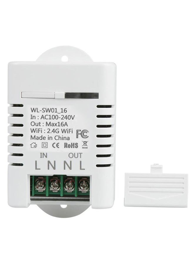 Generic - WIFI Smart 16A Wireless Light Timer Switch White - Image 1