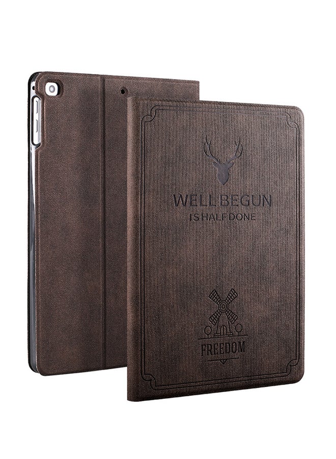 Silicone Anti-Fall Protective Case Cover For  Apple iPad 2017/2018 Coffee