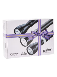 Sanford 3-Piece Rechargeable LED Search Light Set Black  - Image 4