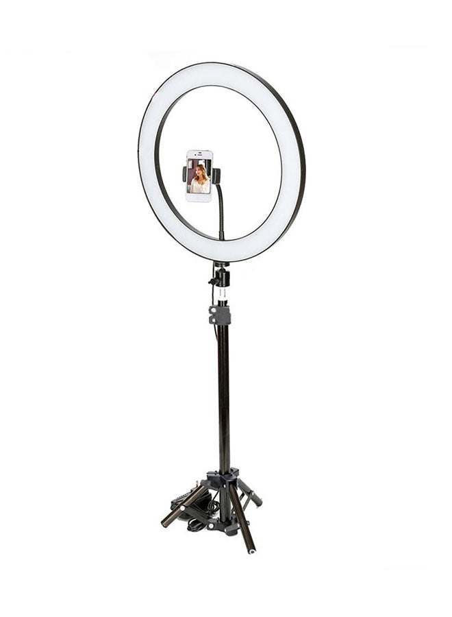 جيم ون حامل مصباح LED حلقي للتصوير الفوتوغرافي أسود