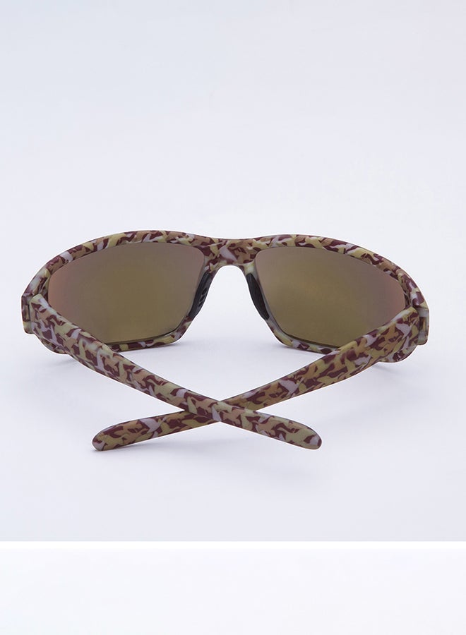 شاربدو نظارة شمسيّة مستطيلة الشكل بعدسات واقية من الأشعة فوق البنفسجية - Image 3