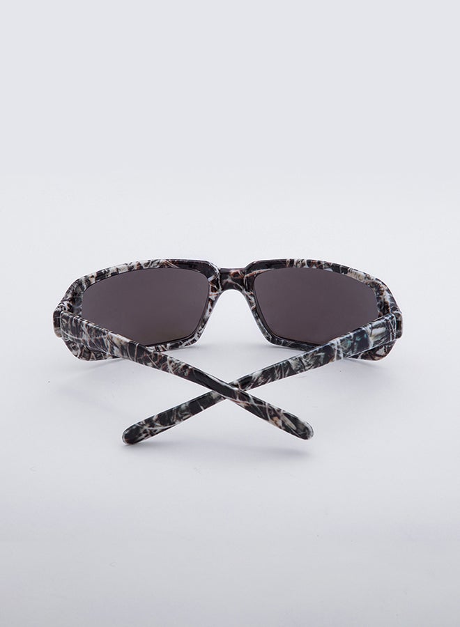 شاربدو نظارة شمسيّة مستطيلة الشكل بعدسات واقية من الأشعة فوق البنفسجية - Image 3