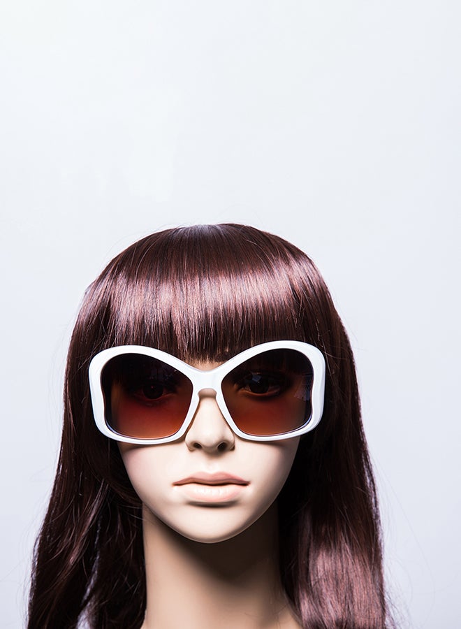 شاربدو نظارة شمسية بعدسات واقية من الأشعة فوق البنفسجية وإطار على شكل فراشة للنساء - Image 4